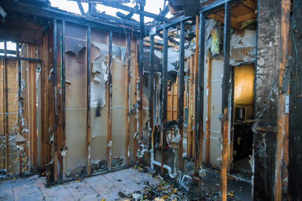 Professional Fire Damage Removal technician working in Fairview, OK
